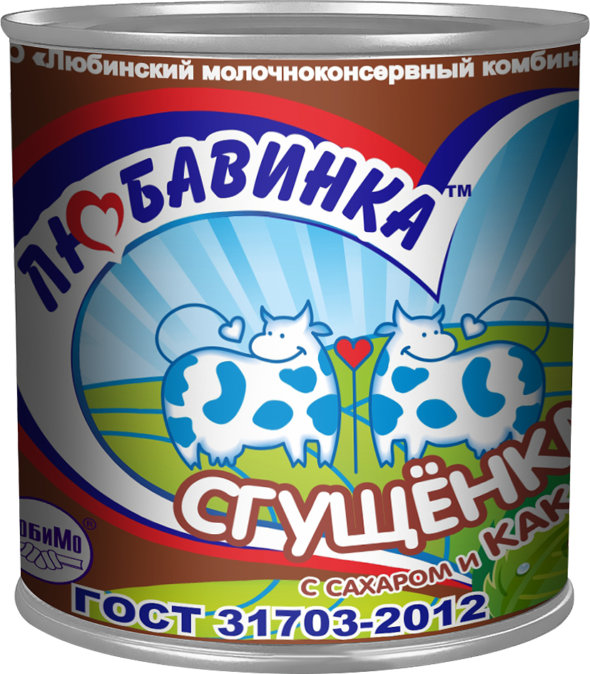 Сгущенка с какао Любавинка, 5%